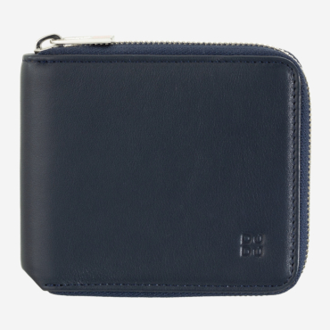 Cartera hombre piel con cremallera RFID