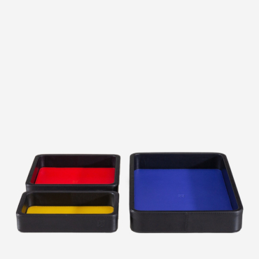 Set vassoio multifunzione pelle