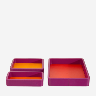 Set vassoio multifunzione pelle