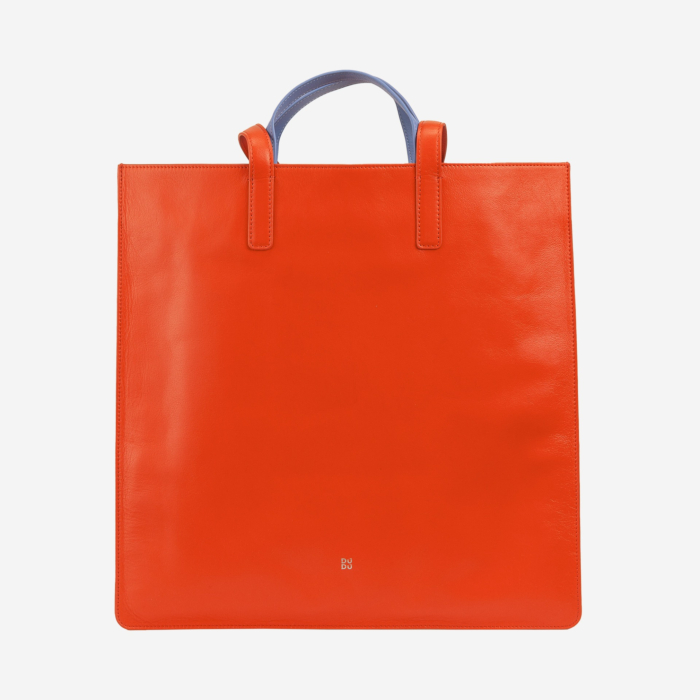 Extra large leather tote bag Colorful Madeleine DUDU | dudubags